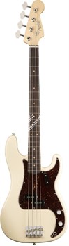 Fender American Original '60s Precision Bass®, Rosewood Fingerboard, Olympic White Бас-гитара с кейсом, цвет белый - фото 64794