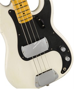 FENDER 2018 LTD JOURNEYMAN RELIC® 58 PRECISION BASS® - OPAQUE WHITE BLONDE Бас-гитара с кейсом, цвет кремовый - фото 64878