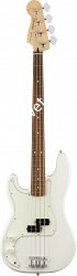 FENDER PLAYER P BASS LH PF PWT Бас-гитара левосторонняя, цвет белый - фото 65271