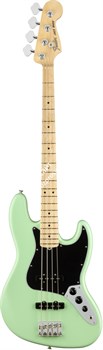 FENDER AMERICAN PERFORMER JAZZ BASS®, MN, SATIN SURF GREEN 4-струнная бас-гитара, цвет зеленый, в комплекте чехол - фото 65689