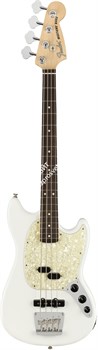 FENDER AMERICAN PERFORMER MUSTANG BASS®, RW, ARCTIC WHITE 4-струнная бас-гитара, цвет белый, в комплекте чехол - фото 65724