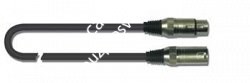 QUIK LOK CM175-1 микрофонный кабель, 1м., разъемы ,XLR (XLR FEMALE - XLR MALE) - фото 65820