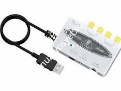 BEHRINGER UCA202 внешний интерфейс USB для записи и воспроизведения звука на компьютере (PC / MAC) - фото 66002