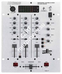 BEHRINGER DX626 DJ микшерный пульт, 3 входных канала, счетчики темпа, кроссфейдер VCA - фото 66046