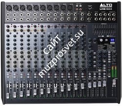 Alto LIVE 1604 микшер, 10 моновходов, 4 стерео, 10 микрофонных предусилителей, 4 AUX-шины, 4 подгруппы, процессор эффектов, USB - фото 66056