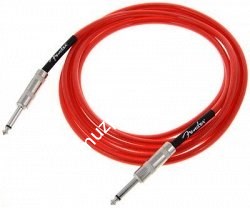 FENDER 10' CALIFORNIA CABLE CANDY APPLE RED инструментальный кабель, 3 м, бескислородная медь, цвет красный - фото 66141