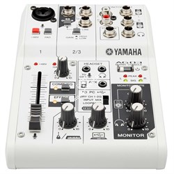 YAMAHA AG03 многоцелевой 3-канальный микшер с USB-аудиоинтерфейсом - фото 66376