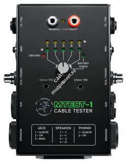 MACKIE MTest-1 тестер для готовых кабелей - фото 66771