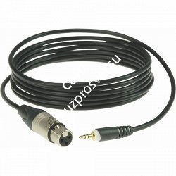 KLOTZ AU-MF0300 инсертный кабель с разъёмами XLR x stereo mini jack, контакты позолочены, цвет чёрный, 3 м - фото 66945
