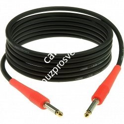 KLOTZ KIKC6.0PP3 готовый инструментальный кабель, чёрн., прямые разъёмы KLOTZ Mono Jack (цвет коралл), дл. 6м - фото 66982