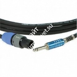 QUIK LOK S383-10 готовый спикерный кабель, 10 метров, разъемы 4-х контактный Speakon - Mono Jack - фото 67030