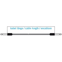 KLOTZ PP-JJ0090 3 патч кабеля для соединения педалей, дл 90 см, разъёмы mono jack (TS) KLOTZ (прямые) - фото 67059