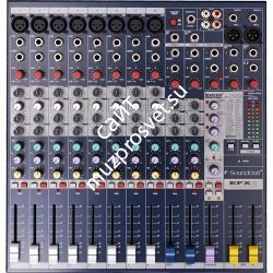 Soundcraft EFX8 Микш.пульт 8 mono, 2 stereo, 2 aux, встроенный эффект-процессор Lexicon 32 программы, tap tempo - фото 67134