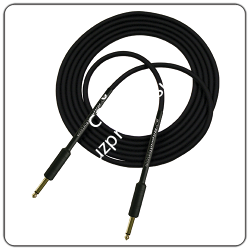 HORIZON G5S-25LR инструментальный кабель 1x0,8мм2, длина 7,5м, прорезиненные разьемы моно джек- моно джек угловой, цвет черный - фото 67182