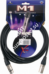 KLOTZ M1FM1N0500 готовый микрофонный кабель MY206, длина 5м, XLR/F Neutrik, металл - XLR/M Neutrik, металл - фото 67204