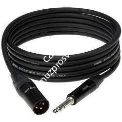 KLOTZ M1MS1B0200 кабель микрофонный XLR Male - Jack 6,3 Stereo 2 m - фото 67308