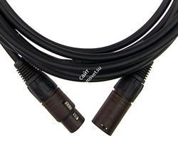 KLOTZ M1FM1K1500 микрофонный кабель MY206, бронзовые 3pin XLR Neutrik мама, папа, длина 15 м - фото 67451