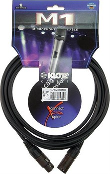 KLOTZ M1FM1K1000 микрофонный кабель MY206, бронзовые 3pin XLR Neutrik мама, папа, длина 10 м - фото 67453
