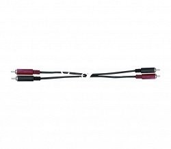 QUIK LOK AD79-2 компонентный кабель, позолоченные разъёмы 2 RCA Male - 2 RCA Male (тюльпаны), 2м - фото 67576