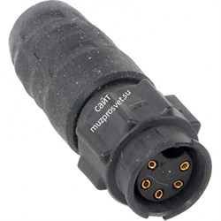 SWITCHCRAFT EN3L5FX кабельный разъем 5-контактный, 'мама', усиленный термопластик, медные позолоченные контакты - фото 67581