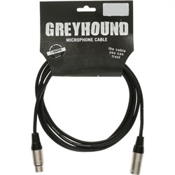 KLOTZ GRG1FM10.0 GREYHOUND готовый микрофонный кабель, никелированные разъемы Klotz XLR мама XLR папа, длина 10 - фото 68073