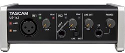 TASCAM US-1x2 USB аудио интерфейс, 2 входа, 2 выхода - фото 68210