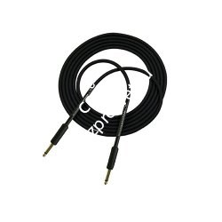 HORIZON G5S-20LR , инструментальный кабель 1x0,8мм2, длина 6м, прорезиненные разьемы моно джек- моно джек угловой, цвет черный - фото 68417