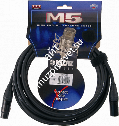 KLOTZ M5FM15 готовый микрофонный кабель MC5000, 15м, XLR/F Neutrik, металл - XLR/M Neutrik, металл - фото 68467