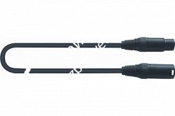 QUIK LOK MCR611-3 BK готовый микрофонный кабель, 3 метра, разъемы XLR/F - XLR/M, цвет черный - фото 68626