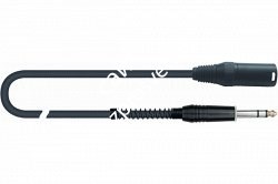 QUIK LOK MCR615-2 микрофонный кабель, 2 метра, разъемы XLR Male - Stereo Jack ( XLR/M - Jack Stereo), цвет черный - фото 68629