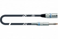 QUIK LOK CM189-2 микрофонный кабель, 2 метра, разъемы XLR Male - Stereo SLIM Jack ( XLR/M - Jack Stereo), цвет черный - фото 68632