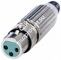 SWITCHCRAFT AAA5FZ кабельный разъем XLR: 5-ти контактный, 'мама', никелированный, контакты посеребрены - фото 68712