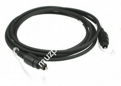 KLOTZ FOPTT01 цифровой кабель для ADATи SPDIF, разъемы Toslink, диаметр 4 мм, чёрный, 1 м - фото 70482