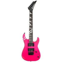 JACKSON JS SERIES DINKY MINION JS1X ROSEWOOD FINGERBOARD NEON PINK электрогитара мини Dinky, цвет розовый неон - фото 72925