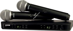 SHURE BLX288E/PG58 M17 662-686 MHz двухканальная радиосистема с двумя ручными передатчиками PG58 - фото 72943