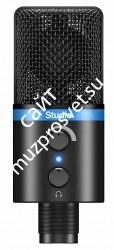 IK MULTIMEDIA iRig Mic Studio - Black компактный конденсаторный микрофон с большой диафрагмой для iOS, Android, Mac и PC, черный - фото 73213
