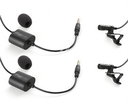 IK MULTIMEDIA iRig Mic Lav 2 Pack комплект из двух петличных микрофонов с прищепкой для аналогового подключения к iOS и Android - фото 73237