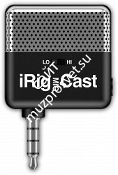 IK MULTIMEDIA iRig Mic Cast миниатюрный микрофон для аналогового подключения к iOS и Android устройствам - фото 73239