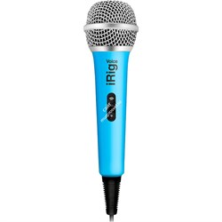 IK MULTIMEDIA iRig Voice - Blue ручной микрофон для караоке с аналоговым подключением к iOS и Android устройствам, синий - фото 73247