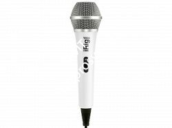 IK MULTIMEDIA iRig Voice - White ручной микрофон для караоке с аналоговым подключением к iOS и Android устройствам, белый - фото 73252