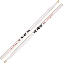 VIC FIRTH AMERICAN CLASSIC® 5A w/ WHITE FINISH барабанные палочки, орех, деревянный наконечник - фото 73783