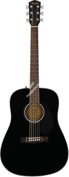 FENDER CC-60S Concert Pack, Black комплект: акустическая гитара, струны, ремень, медиаторы - фото 74900