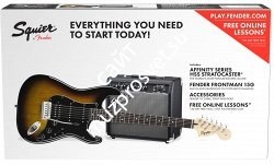 FENDER SQUIER PK STRAT HSS 15G BSB 230V EU комплект: электрогитара HSS Strat (санберст) и комбо 15Вт - фото 75930
