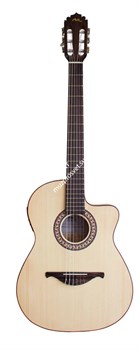 MANUEL RODRIGUEZ CROSSOVER MAPLE Классическая электроакустическая гитара с вырезом, топ - массив ели, корпус - клён ламинат - фото 76043