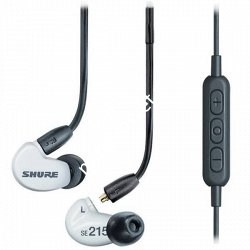 SHURE SE215SPE-W-UNI-EFS Наушники внутриканальные (наушники вставные) с одним драйвером, цвет белый. Гарнитурный кабель TRRS 3.5 - фото 76299