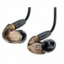 SHURE SE535-V+BT1-EFS беспроводные внутриканальные Bluetooth наушники с тремя арматурными драйверами, цвет бронза. - фото 76307