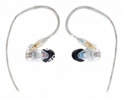 SHURE SE315-CL-EFS наушники внутриканальные (наушники вставные) с одним драйвером, прозрачные, отсоединяемый кабель - фото 76873