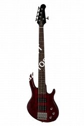 GIBSON 2019 EB Bass 5 String Wine Red Satin бас-гитара, цвет красный в комплекте чехол - фото 77211
