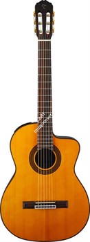 TAKAMINE GC5CE NAT классическая электроакустическая гитара, топ из массива ели, цвет натуральный, нижняя дека и обечайка - махог - фото 77451