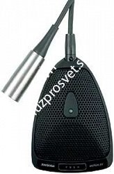 SHURE MX393/C плоский (поверхностный) конденсаторный кардиоидный микрофон с программируемым переключателем и шнуром (3м), черный - фото 77732